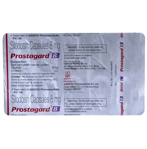 prostagard 8mg capsule 10's